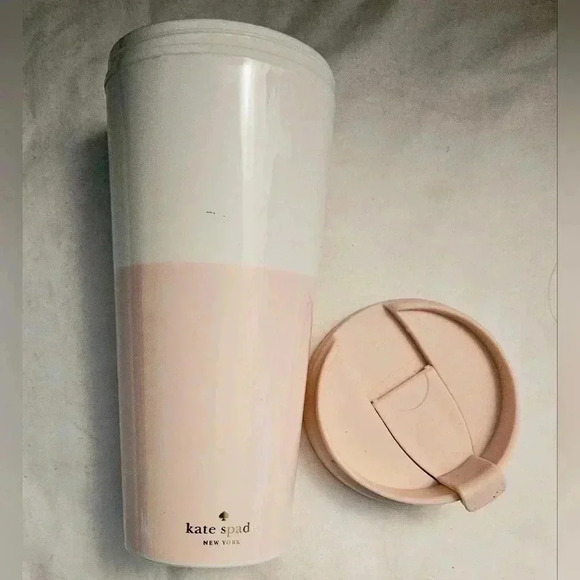 Kate spade ny Make  Mine a Double Insulated Thermal Travel Mug Tumbler 16 Oz EUC - Picture 7 of 8